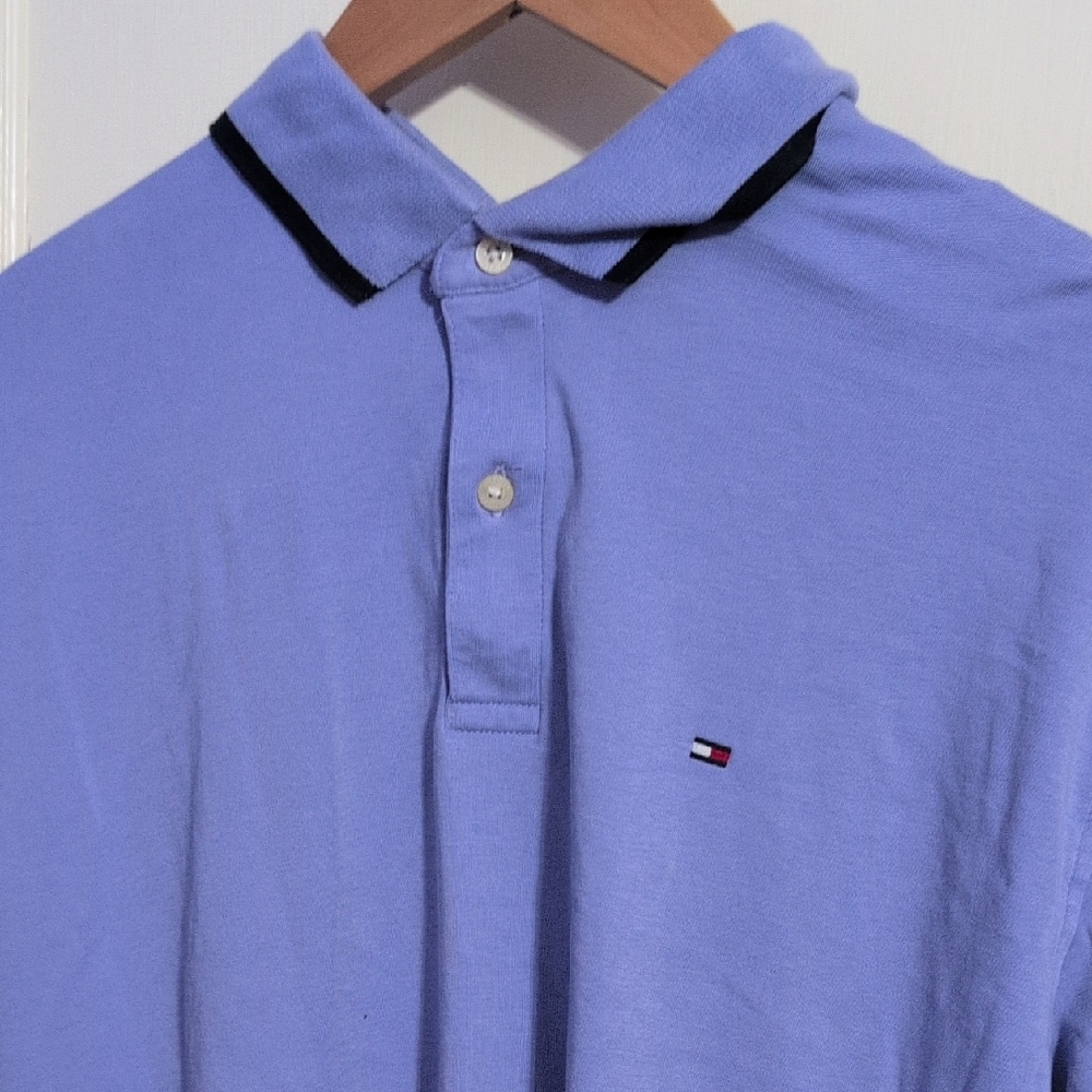 Tommy Hilfiger Blue Polo Shirt Classic Style